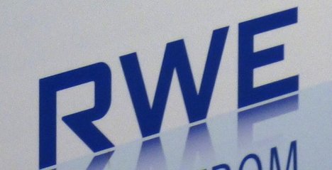 Foto zur Pressemitteilung der Linke NRW zur Einigung der Bundesregierung mit dem RWE Konzern zeigt das Logo des Unternehmens